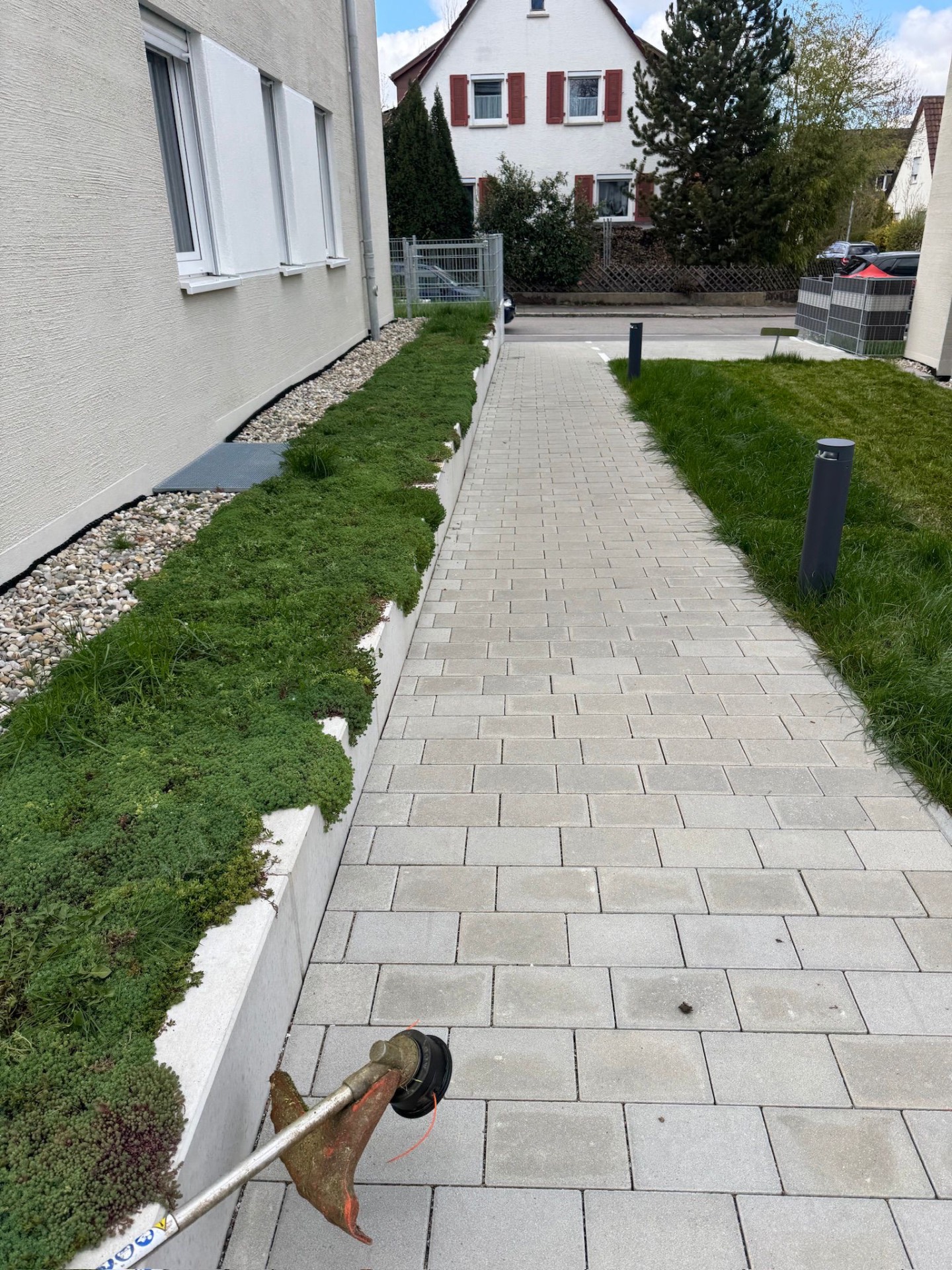Außenanlage nach der Pflege